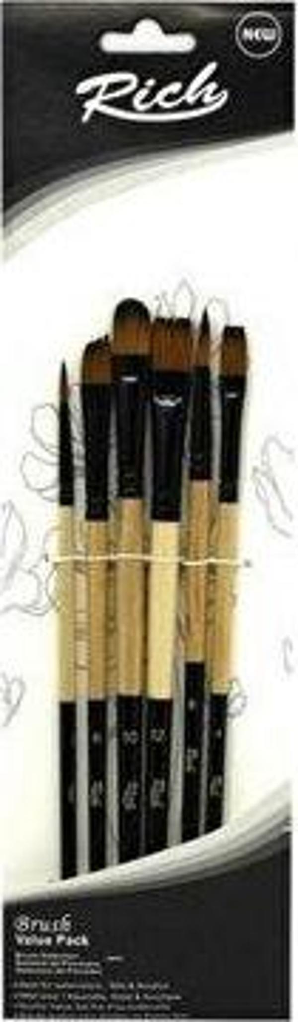 Rich Yeni Seri Fırça Karma 6 Lı Set 2 71-11221 - Image 1