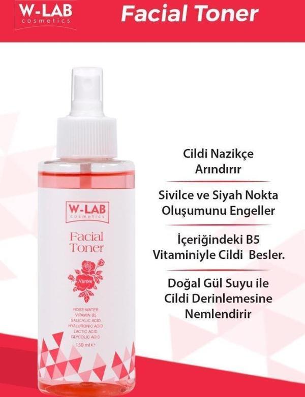 W-Lab Kozmetik Nurten Facial Toner 150 ML - Image 1