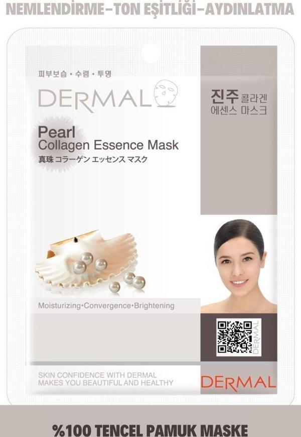 Dermal Aydınlatıcı, Nemlendirici İnci Özlü Kolajen Maske  Gece Maske 23 gr - Image 1