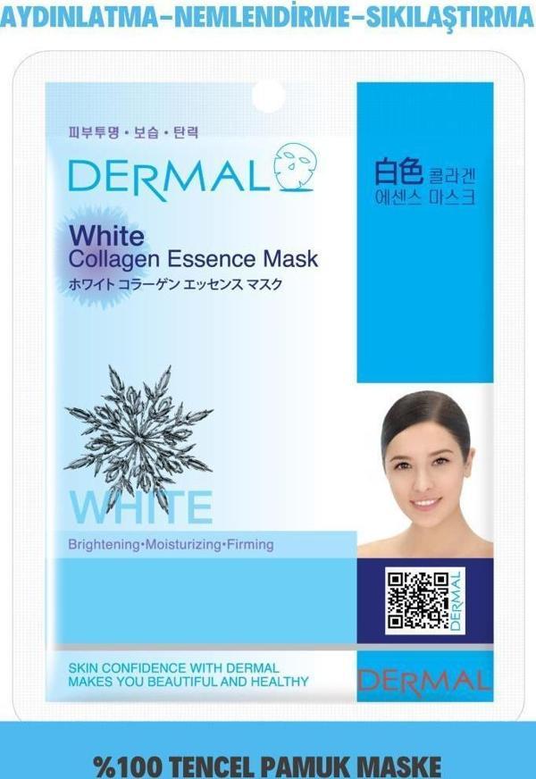 Dermal Aydınlatıcı, Nemlendirici, Sıkılaştırıcı  Beyaz Kolajen Maske 23 gr - Image 1