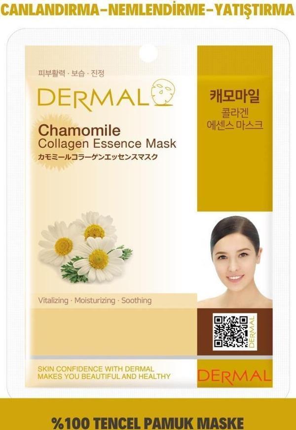 Dermal Canlandırıcı, Nemlendirici, Pürüzsüzleştirici Papatya Özlü Kollajen Maske 23 gr - Image 1