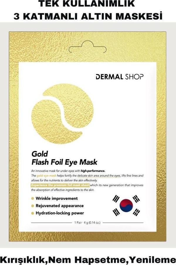 DERMAL Gold Flash Foil Göz Maskesi 4 gr - Image 1