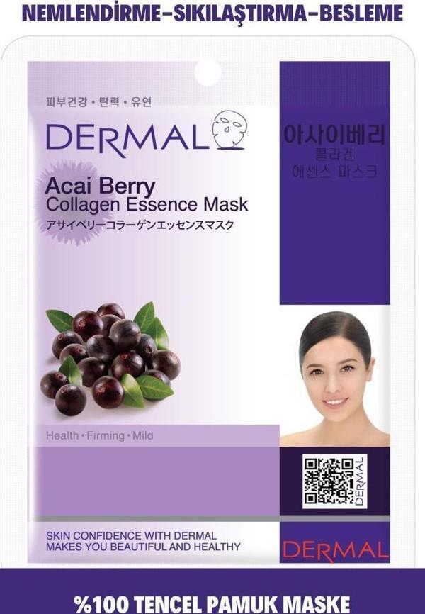Dermal Sıkılaştırıcı, Nemlendirici Acai Çileği Özlü Kollajen Maske 23 gr - Image 1