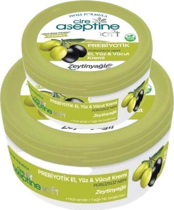 Cire Aseptine Soft Prebiyotik Zeytin Krem 100 ml + 30 ml - Image 1