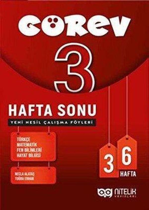 3. Sınıf Görev Hafta Sonu Yeni Nesil Çalışma Föyleri - Nitelik Yayınları - Image 1