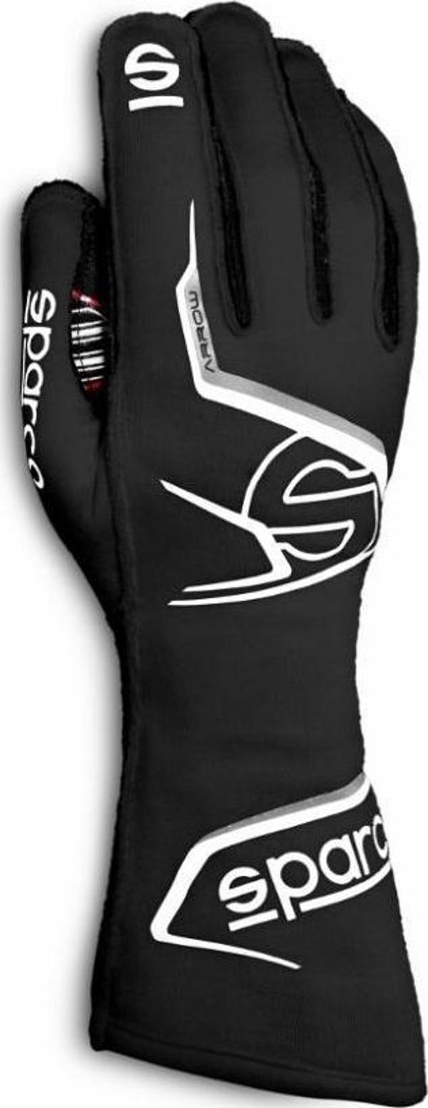 SPARCO ARROW ELDİVEN FİA ONAYLI SİYAH BEYAZ 11  NUMARA - Image 1