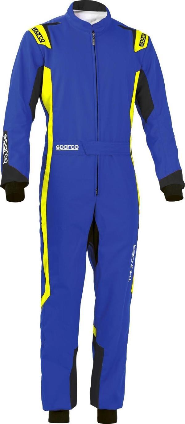 SPARCO THUNDER KARTİNG TULUMU KOYU YEŞİL SARI XL  BEDEN - Image 1