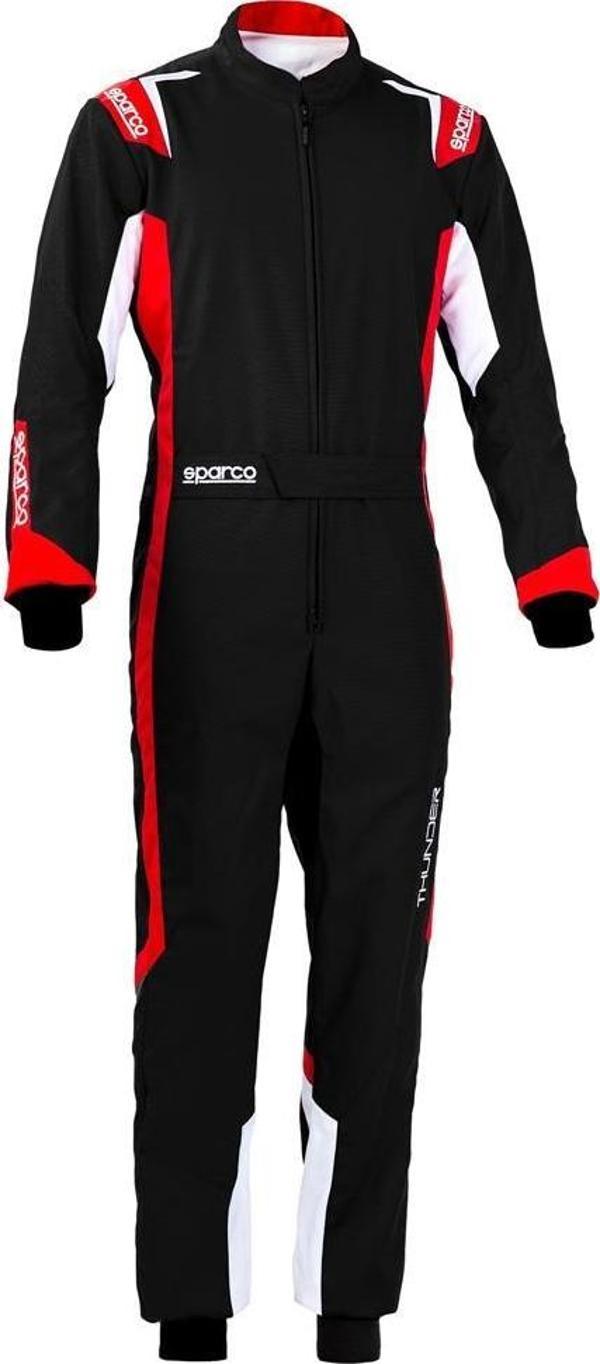 SPARCO THUNDER KARTİNG TULUMU SİYAH KIRMIZI 130  BEDEN - Image 1