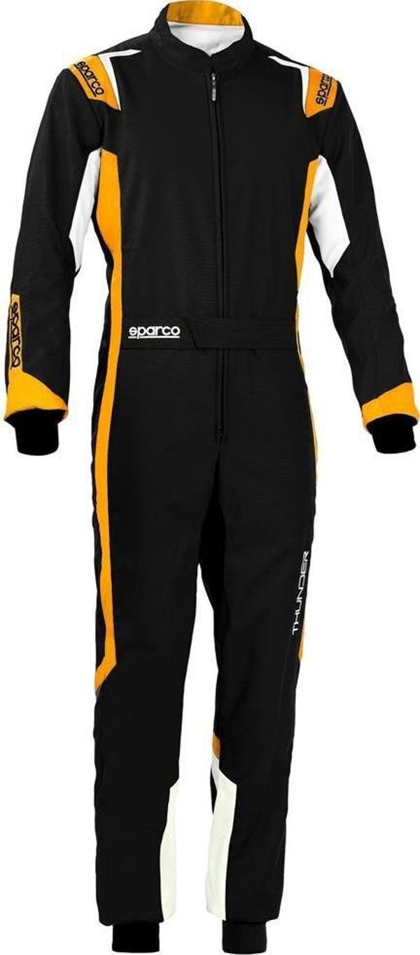 SPARCO THUNDER KARTİNG TULUMU SİYAH TURUNCU 130  BEDEN - Image 1