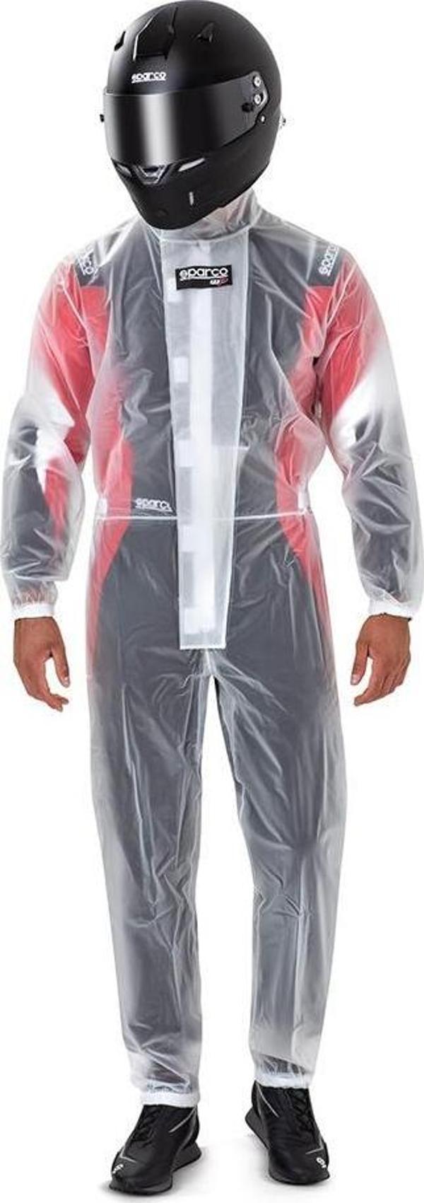 SPARCO YARIŞ YAĞMURLUK ŞEFFAF M  BEDEN - Image 1