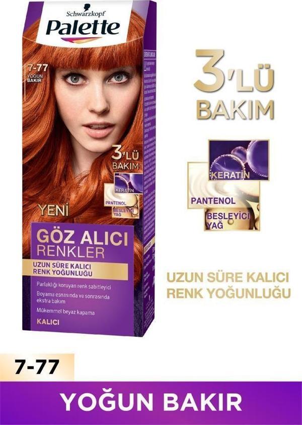 Palette Göz Alıcı Renkler 7-77 Yoğun Bakır - Image 1