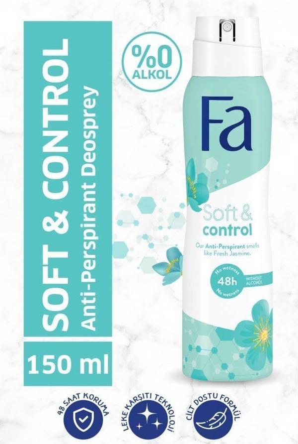 Fa Women Soft & Control Deosprey Taze Yasemin 150 ml - Image 1