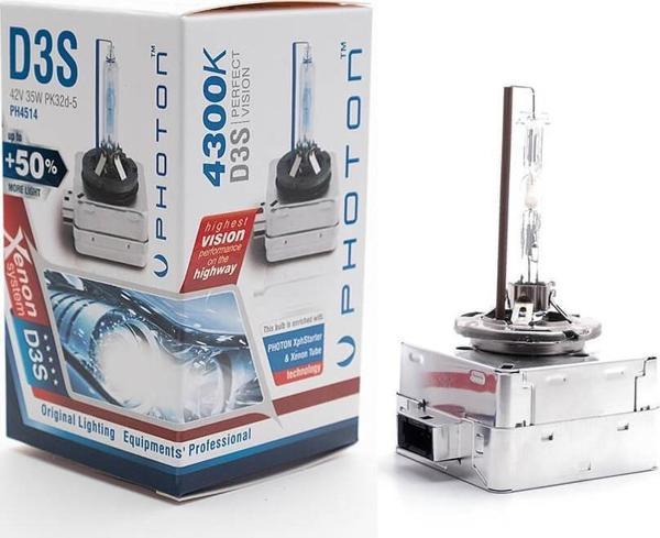 Photon D3S 4300K + %50 FAZLA IŞIK D SERİSİ XENON AMPÜL - Image 1
