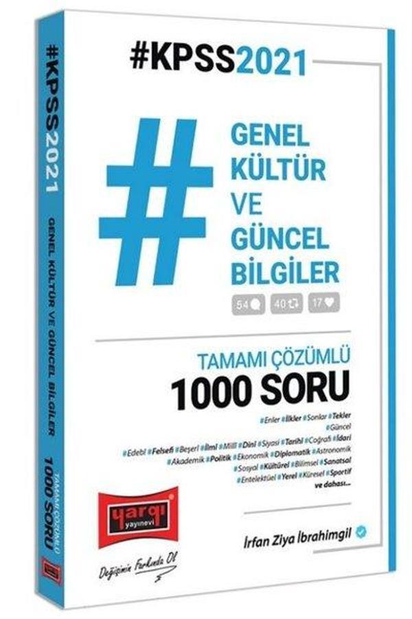 2021 KPSS Genel Kültür ve Güncel Bilgiler Tamamı Çözümlü 1000 Soru - Yargı Yayınları - Image 1