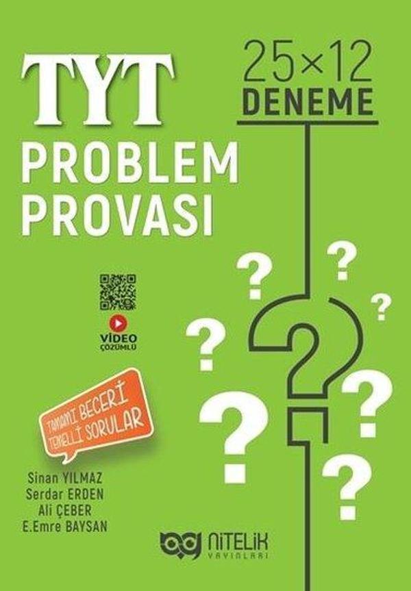 TYT Problem Provası - 25x12 Deneme - Nitelik Yayınları - Image 1