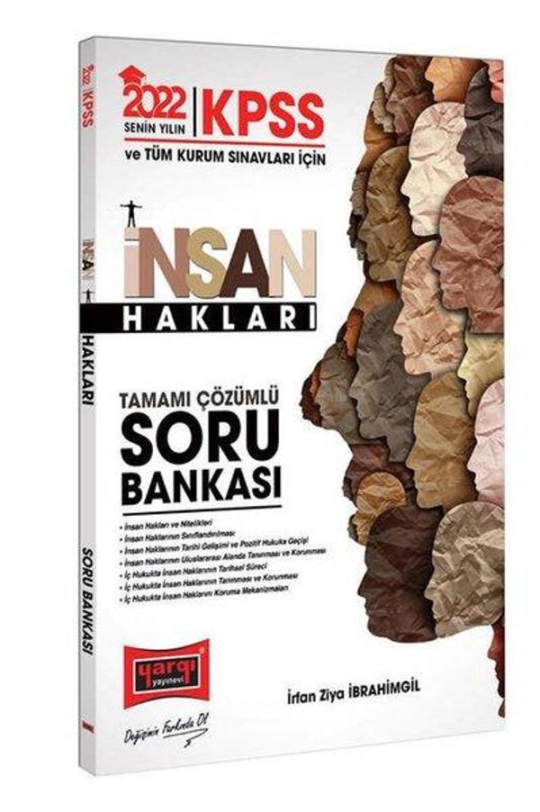 2022 KPSS ve Tüm Kurum Sınavlarına Hazırlık Tamamı Çözümlü İnsan Hakları Soru Bankası - Yargı Yayınları - Image 1