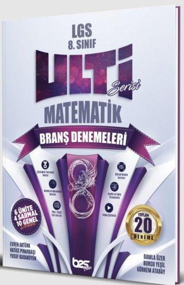 8. Sınıf Matematik Ulti Serisi Denemeleri - BES Yayınları - Image 1