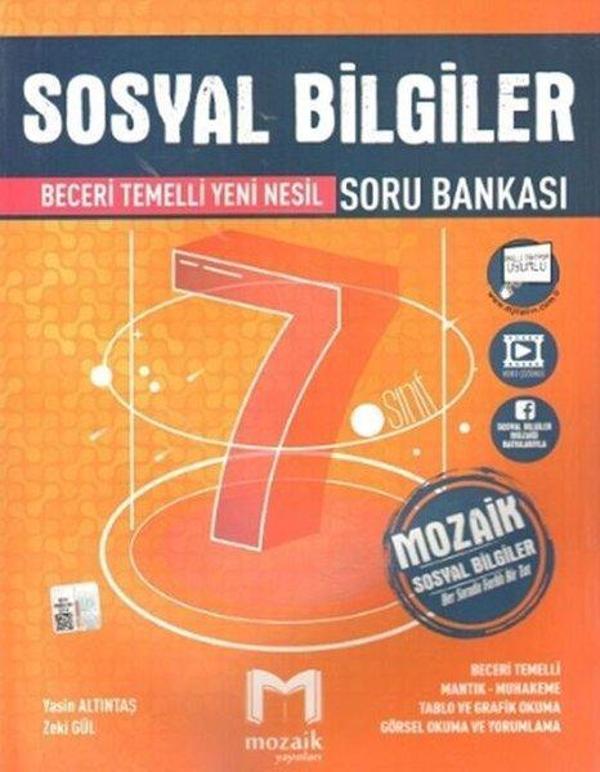7. Sınıf Sosyal Bilgiler Soru Bankası - Mozaik - Ders Kitapları - Image 1