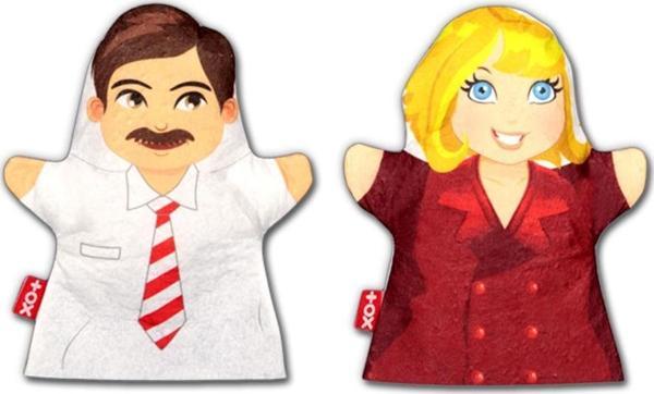 2 Parça Tox Ebeveyn El Kukla Set , Eğitici Oyuncak - Image 1