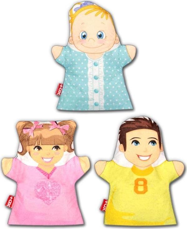 3 Parça Tox Kardeşler El Kukla Set , Eğitici Oyuncak - Image 1