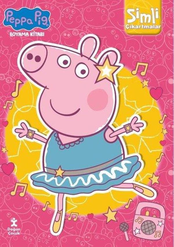 Peppa Pig Boyama Kitabı - Simli Çıkartmalar - Doğan Çocuk - Image 1