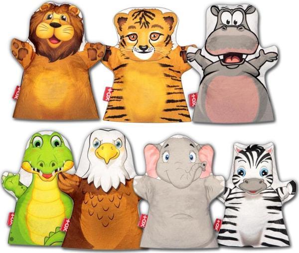 7 Parça Tox Safari Hayvanlar El Kukla Set , Eğitici Oyuncak - Image 1