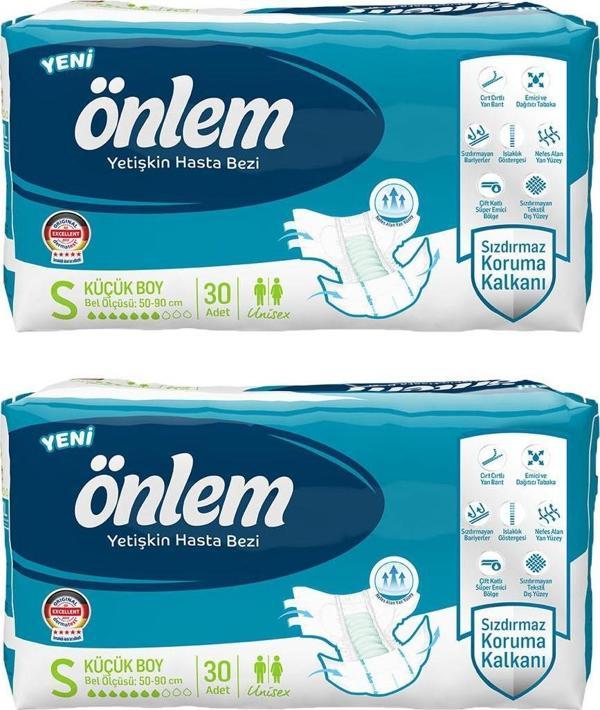 Yetişkin Hasta Bezi Küçük Boy Small 30'lu x 2 Adet - Image 1