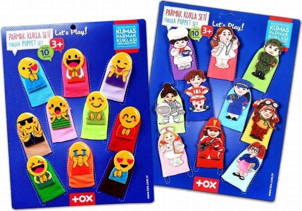 2 Set - 20 Parça Tox Emojiler ve Meslekler Parmak Kukla T106 T762 - Image 1