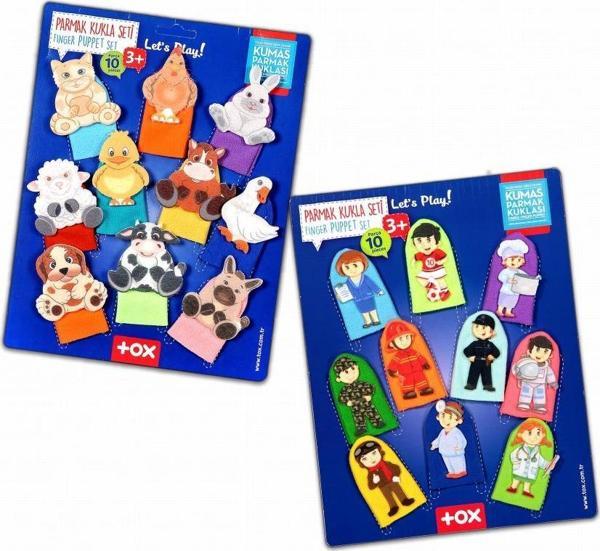 2 Set - 20 Parça Tox Evcil Hayvanlar ve Meslekler Parmak Kukla T772 T761 - Image 1