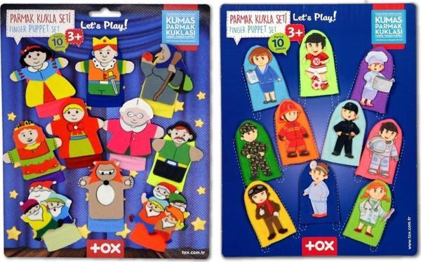2 Set - 20 Parça Tox Masal Kahramanları ve Meslekler Parmak Kukla T761 T225 - Image 1