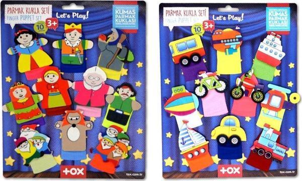2 Set - 20 Parça Tox Masal Kahramanları ve Taşıtlar Parmak Kukla T181 T225 - Image 1