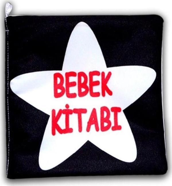 Tox Bebek Siyah-Beyaz Kumaş Sessiz Kitap T060 - Bez Kitap , Eğitici Oyuncak , Yumuşak ve Hışırtılı - Image 1