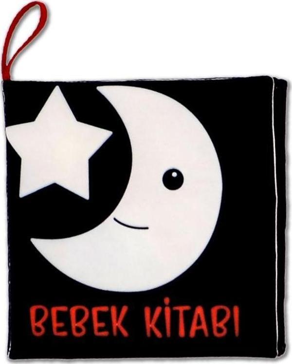 Tox Bebek Siyah-Beyaz Kumaş Sessiz Kitap T397 - Bez Kitap , Eğitici Oyuncak , Yumuşak ve Hışırtılı - Image 1