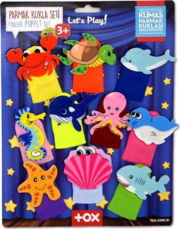 Tox Deniz Canlıları 10 Parça Parmak Kukla Set T221 - Image 1