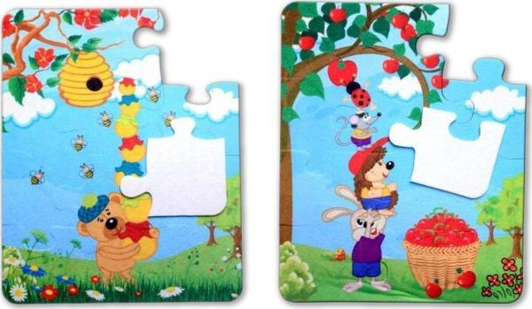 Tox Elmacı Ayı 3+ Keçe Yapboz - 3 Yaş Puzzle T044 - Image 1