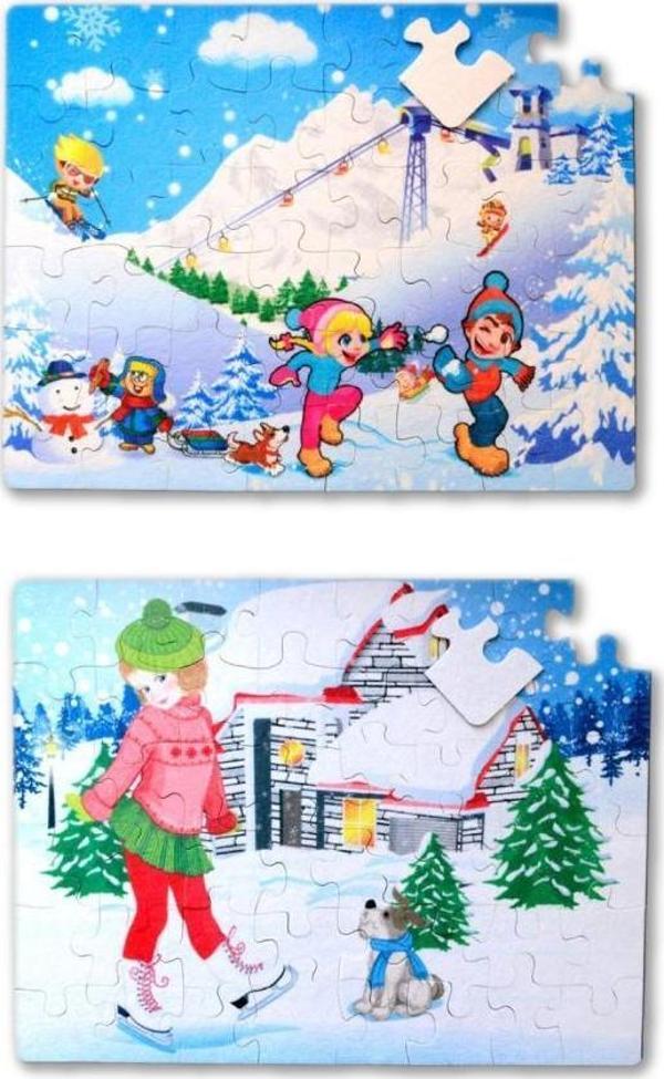Tox Kış 5+ Keçe Yapboz - 5 Yaş Puzzle T014 - Image 1