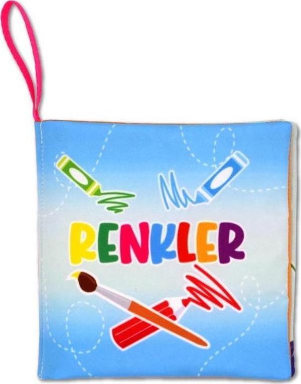 Tox Renkler Kumaş Sessiz Kitap T383 - Bez Kitap , Eğitici Oyuncak , Yumuşak ve Hışırtılı - Image 1