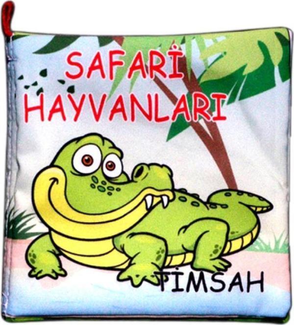Tox Safari Hayvanları Kumaş Sessiz Kitap T057 - Bez Kitap , Eğitici Oyuncak , Yumuşak ve Hışırtılı - Image 1