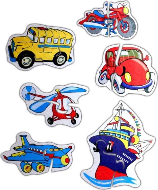 Tox Ulaşım Araçları 2+ Keçe Yapboz - Puzzle T002 - Image 1