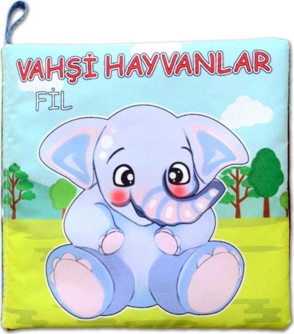 Tox Vahşi Hayvanlar Sessiz Kumaş Kitap T111 - Bez Kitap , Eğitici Oyuncak ,Yumuşak ve Hışırtılı - Image 1