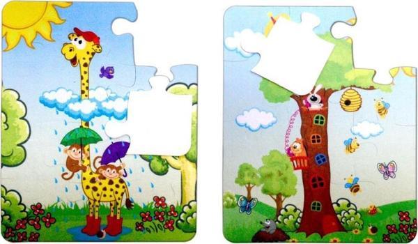 Tox Zürafa 3+ Keçe Yapboz - 3 Yaş Puzzle T043 - Image 1