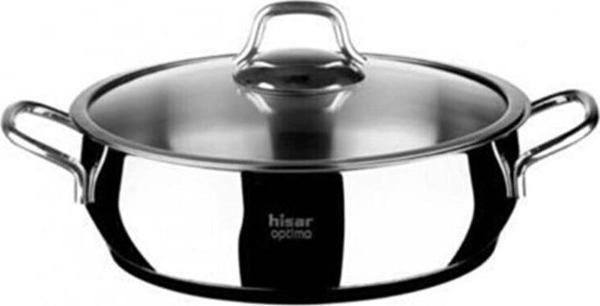 Hisar Optima Bergama Metal Saplı 24 x 8 cm Kısa Tencere - Image 1