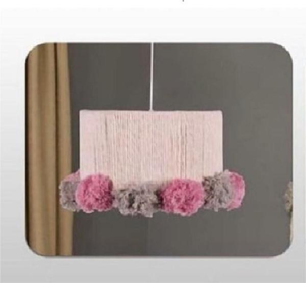 Decolove Ponpon Avize - Pembe - Image 1