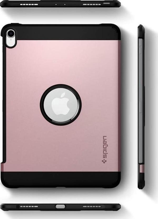 Spigen iPad Pro 12.9'' (2018) ile Uyumlu Kılıf Tough Armor Rose Gold - Image 1