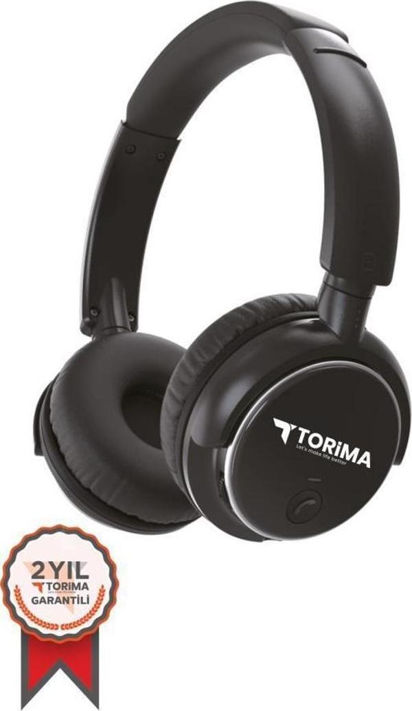 Torima Hd-20 Siyah Kafa Üstü Kablosuz Bluetooth Kulaklık - Image 1