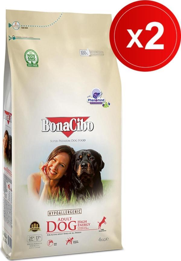 Bonacibo Dog He 4 Kg X 2 Adet Yüksek Enerjili Yetişkin Köpek Maması - Image 1