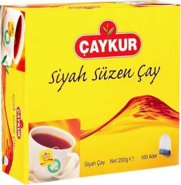 Çaykur Siyah Süzen Poşet Çay 200 Gr - Image 1