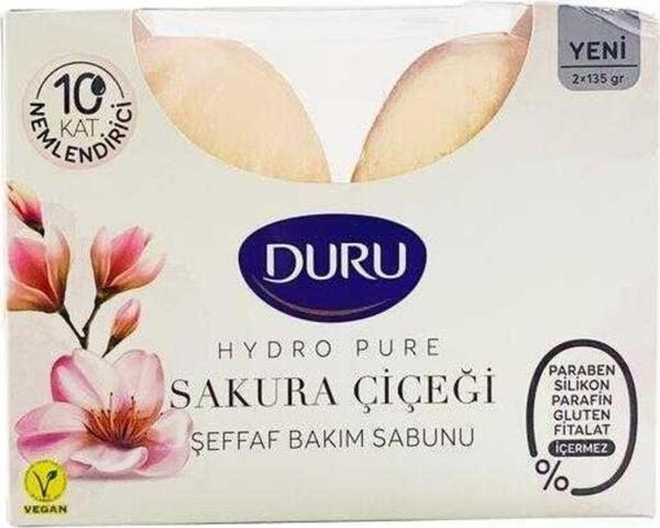 Duru Hydro Pure Sakura Çiçeği Sabunu 2X135 Gr - Image 1