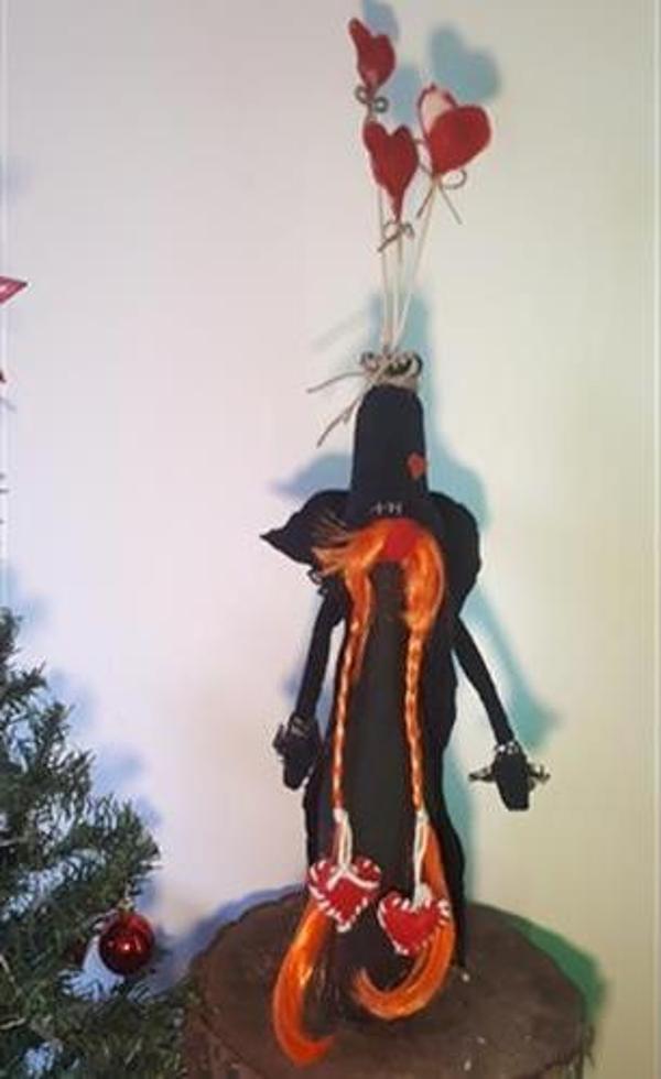 himarry Şans cücesi hediyelik kızıl saçlı kız 60 cm - Image 1