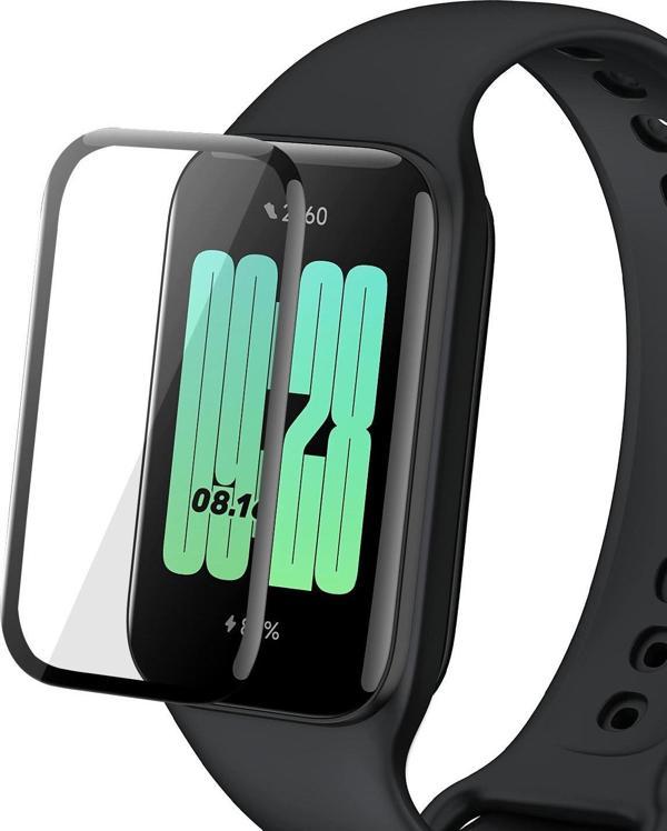 Microsonic Xiaomi Smart Band 8 Active Tam Kaplayan Nano Cam Ekran Koruyucu Siyah - Image 1